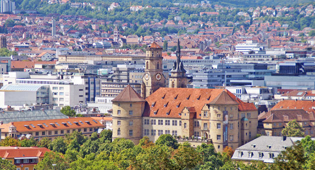 Stuttgart mit dem Zug