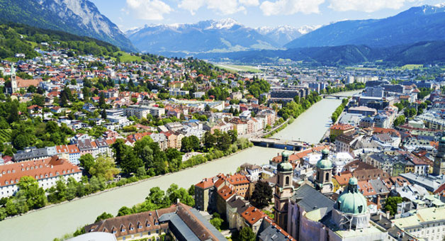 Innsbruck mit dem Zug