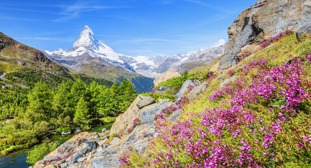 Zermatt mit dem Zug