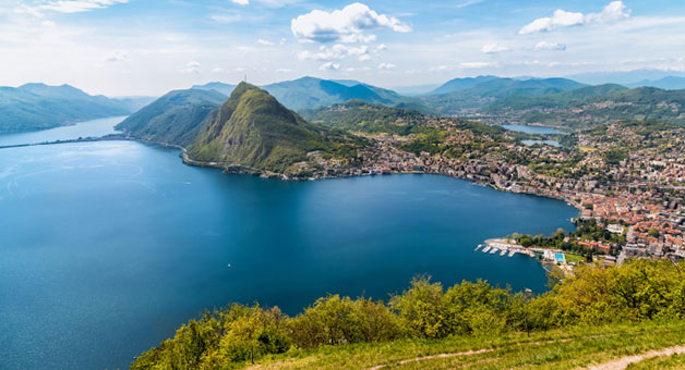 Lugano mit dem Zug