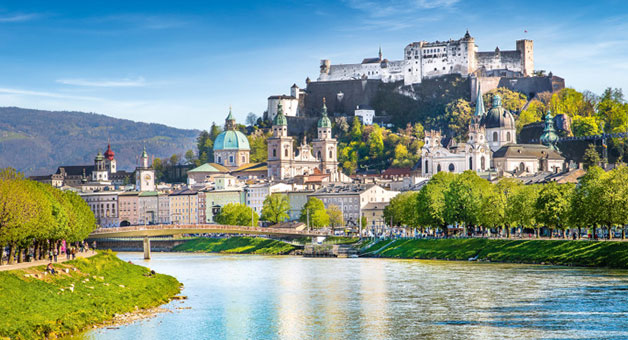 Salzburg mit dem Zug